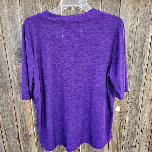 Elie Mccarthy Vibrant Purple Blouse Sizw 1X - Picture 15 of 16